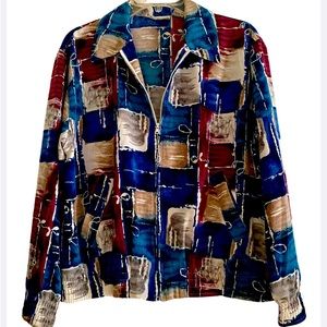 Ladies beautiful zippered jacket blouse